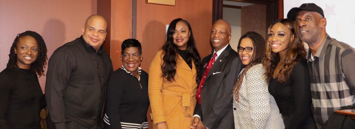 group of people smiling